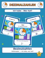 Vorschau - Spiele - Ich habe - Wer hat ... ? Dezimalzahlen / 25 Karten - Deckblatt