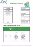 Vorschau - Arbeitsblätter - Word field: Travel - Arbeitsblatt - Seite 2