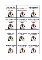 Vorschau - Aufgabenkarten - Conversation Cards Young People Today (More 3 Unit 9) be allowed to - Seite 1