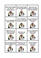 Vorschau - Aufgabenkarten - Conversation Cards Young People Today (More 3 Unit 9) be allowed to - Seite 2