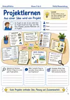 Vorschau - Arbeitsblätter - Projektlernen Arbeitsheft Klasse 5 bis 6 Schulstart Projekt planen im Team - Deckblatt