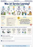 Vorschau - Arbeitsblätter - Service Learning im Stadtteil Arbeitsheft Klasse 5 bis 6 Schulstart Engagement planen - Seite 1