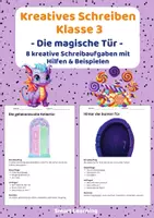 Vorschau - Stundenentwürfe - Kreatives Schreiben Klasse 3 – Die magische Tür | Schreibaufgaben mit Hilfen & Beispielen - Deckblatt