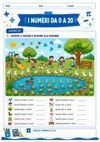 anteprima - Esercizi - Schede didattiche sui numeri da 0 a 20 - Pagina 3