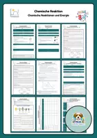 Vorschau - Arbeitsblätter - Chemische Reaktionen und Energie - Deckblatt