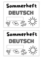 Vorschau - Stundenentwürfe - Sommerheft Deutsch - Schulstart - Sommerferien - Arbeitsheft - Rechtschreiben & Knobeln - Seite 1