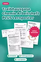 Vorschau - Arbeitsblätter - Treibhausgase Chemie Arbeitsheft PLUS Lernposter - Deckblatt