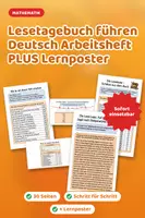 Vorschau - Arbeitsblätter - Lesetagebuch führen Deutsch Arbeitsheft PLUS Lernposter - Deckblatt