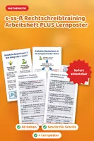 Vorschau - Arbeitsblätter - s-ss-ß Rechtschreibtraining Arbeitsheft PLUS Lernposter - Deckblatt