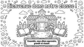 Aperçu - Apprentissages en autonomie - Règles de classe Back-to-school Rentrée scolaire - Page de couverture