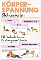 Vorschau - Stationenlernen - Körperspannung - Sport in der Grundschule (Kl.1-4) - Deckblatt