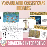 Vista previa - Tarjetas / Manipulativos - Biomas Cuaderno interactivo de vocabulario - Portada