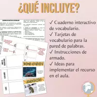Vista previa - Tarjetas / Manipulativos - Biomas Cuaderno interactivo de vocabulario - página 1