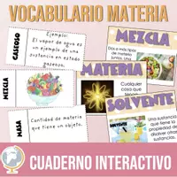 Vista previa - Tarjetas / Manipulativos - Materia Cuaderno interactivo de vocabulario - Portada