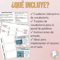 Vista previa - Tarjetas / Manipulativos - Fuerza y Movimiento Cuaderno interactivo de vocabulario - página 1