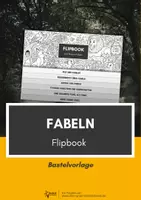 Vorschau - Arbeitsblätter - Fabeln Flipbook: Bastelvorlage mit 6 Aufgabenseiten - Deckblatt