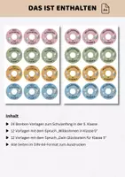 Vorschau - Mal- und Bastelvorlagen - Willkommensgeschenk Klasse 5 | Glückssteine Geschenk 5. Klasse | Begrüßungsgeschenk Schuljahresstart | Schulstart weiterführende Schule - Seite 2
