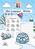 Vorschau - Arbeitsblätter - Mini-Lesespur - Winter/Lesen - Deckblatt