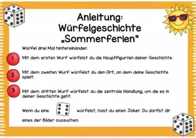 Vorschau - Spiele - Würfelgeschichte Sommer - Kreatives Schreiben - Seite 2