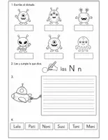 Vista previa - Hojas de trabajo - Actividades de aprendizaje para Preescolar y 1ero - página 3