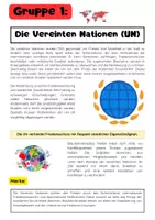 Vorschau - Arbeitsblätter - Internationale Friedenssicherung Gruppenarbeit: UN, NATO, GASP & NGOs - Seite 1
