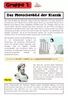 Vorschau - Arbeitsblätter - Weimarer Klassik Gruppenarbeit: Goethe, Schiller & Antike - Seite 1