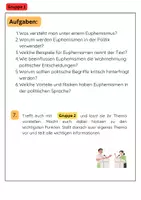 Vorschau - Arbeitsblätter - Sprache in der Politik Gruppenarbeit: Framing & Populismus - Seite 2