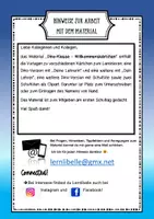 Vorschau - Bildkarten - Erster Schultag Willkommenskärtchen Dino und Schultüte (Dinosaurier) - Seite 1