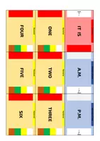 Vista previa - Hojas de trabajo - La hora en inglés 🧩 Juego de Dominó & Estructura del tiempo (Inglés 1º / 2º ESO) - página 2