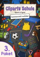 Vorschau - selbst erstellte Cliparts/Grafiken - Cliparts Schule 3 | Sport & Spiele - Deckblatt