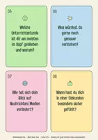 Vorschau - Arbeitsblätter - Reflexionskarten – Mein Sowi-Jahr 💭 - Seite 1