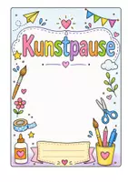Vorschau - Arbeitsblätter - Kunstpause. Mal- und Zeichenheft für kreative Künstler: innen. Heft 1 - Seite 1
