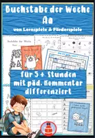 Vorschau - Stundenentwürfe - Komplette Buchstabeneinführung A für die 1. Klasse - vom Laut zum Buchstaben - Buchstabe der Woche - Deckblatt