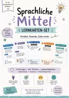 Vorschau - Arbeitsblätter - Sprachliche Mittel – Lernkarten-Set | Deutsch | Stilmittel verstehen, erkennen und anwenden - Deckblatt
