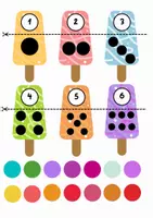Vista previa - Tarjetas / Manipulativos - MESA DE LUZ DE HELADOS - página 2
