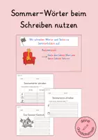 Vorschau - Stundenentwürfe - Unterrichtsstunde Somme - Schreiben mit Sommer-Wörtern - Deckblatt