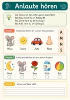 Vorschau - Arbeitsblätter - Lesen lernen mit Lauten, Silben und Wörtern – Deutsch, Klasse 1 - Seite 2