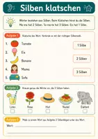 Vorschau - Arbeitsblätter - Lesen lernen mit Lauten, Silben und Wörtern – Deutsch, Klasse 1 - Seite 3