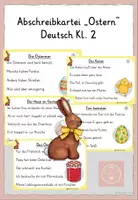 Vorschau - Anderer Materialtyp - Abschreibkartei Ostern Deutsch Kl. 2 - Deckblatt