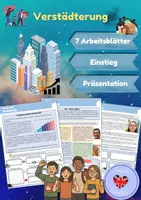 Vorschau - Arbeitsblätter - Verstädterung (Arbeitsblätter & Präsentation) - Deckblatt