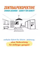 Vorschau - Stundenentwürfe - Zentralperspektive zeichnen lernen | Schritt-für-Schritt-Anleitung | ein Zimmer perspektivisch Zeichnen - Seite 1