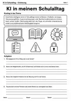 Vorschau - Arbeitsblätter - Erörterung | KI im Schulalltag - Seite 1