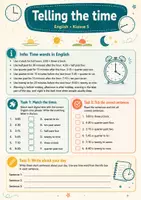 Vorschau - Arbeitsblätter - English Time & Calendar – Englisch, Klasse 5 - Seite 2