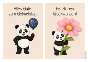 Vorschau - Mal- und Bastelvorlagen - Pandaklasse - Geburtstagsaufsteller (Klassentier) - Seite 2