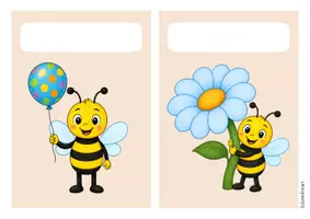 Vorschau - Mal- und Bastelvorlagen - Bienenklasse - Geburtstagsaufsteller (Klassentier) - Seite 3
