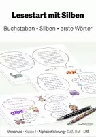 Vorschau - Arbeitsblätter - "Lesestart mit Silben" - 70 Seiten • Vorschule • Klasse 1 • DaZ/DaF • LRS • Alphabetisierung - Deckblatt