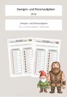 Vorschau - Arbeitsblätter - Zwergen- und Riesenaufgaben (Aufgaben, freebie) - Deckblatt
