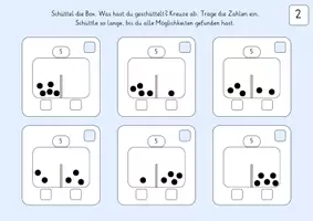 Vorschau - Spiele - Zahlzerlegung mit der Schüttelbox - Seite 3