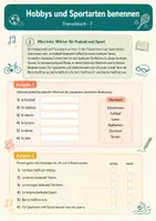 Vorschau - Arbeitsblätter - Mes loisirs et mes sports – Französisch, Klasse 7 - Seite 2