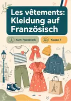 Vorschau - Arbeitsblätter - Les vêtements: Kleidung auf Französisch – Französisch, Klasse 7 - Seite 1